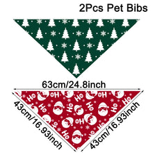 Bandanas de Natal para Cães e Gatos | Kit com 2 Unidades