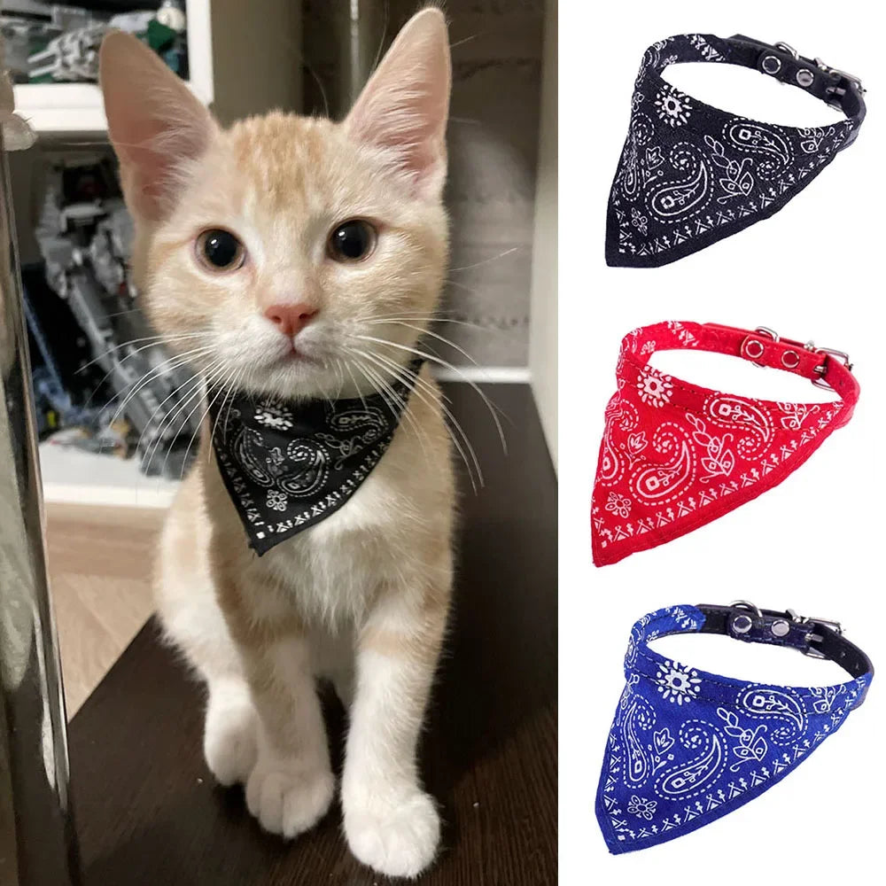 Coleira com Bandana para Pets | Ajustável, Estilosa e Confortável