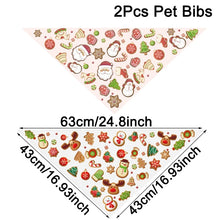 Bandanas de Natal para Cães e Gatos | Kit com 2 Unidades