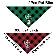 Bandanas de Natal para Cães e Gatos | Kit com 2 Unidades