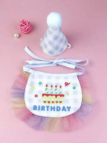 Kit de Aniversário para Cães e Gatos | Chapéu + Bandana Ajustável