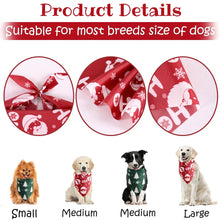 Bandanas de Natal para Cães e Gatos | Kit com 2 Unidades