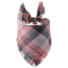 Bandana Estilosa para Cães e Gatos | Lenço Xadrez com Franjas