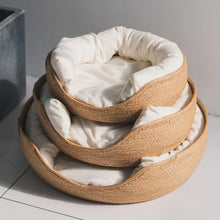Caminha Premium para Pets | Estilo Cesta em Bambu com Almofada