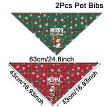 Bandanas de Natal para Cães e Gatos | Kit com 2 Unidades